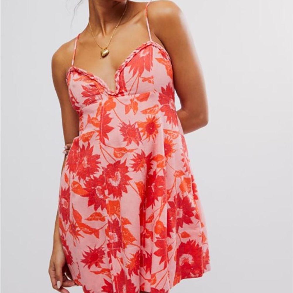 Free People Altura Dress in Strawberry Lemonade